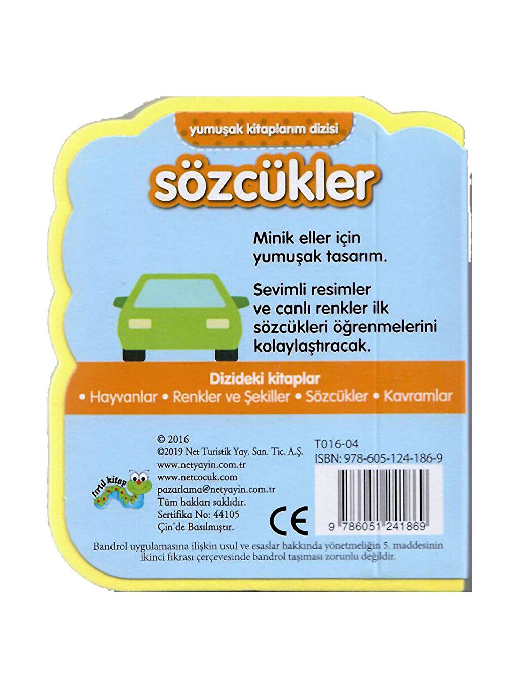 Net Çocuk Yayınları Karışık Yumuşak Kitaplarım Dizisi Sözcükler - 2