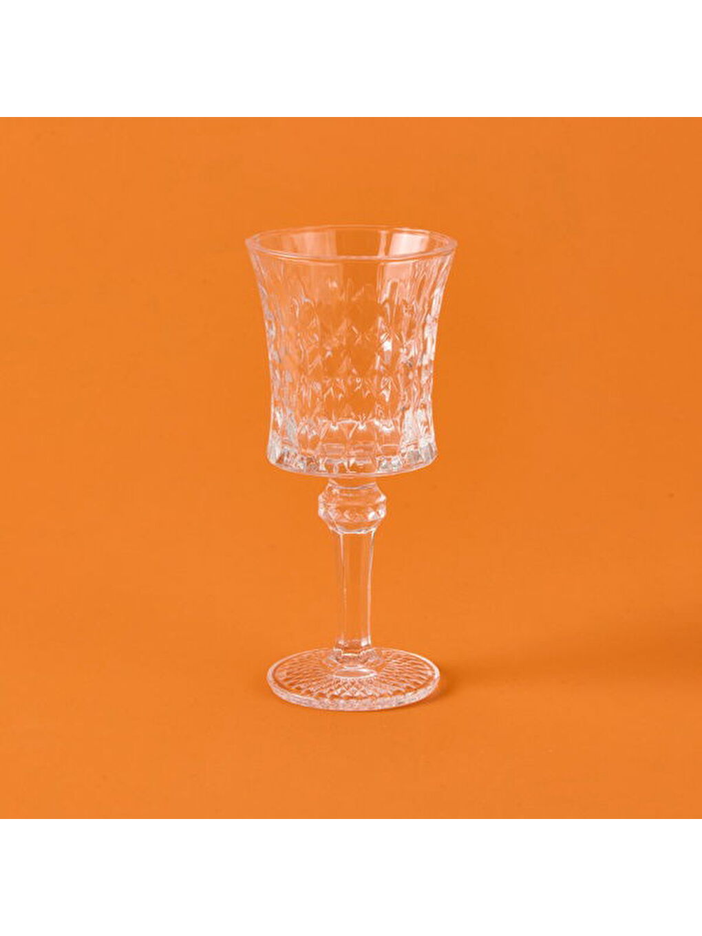 Renksiz Rosia 6'lı Ayaklı Cam Bardak - Şeffaf - 350 ml-1