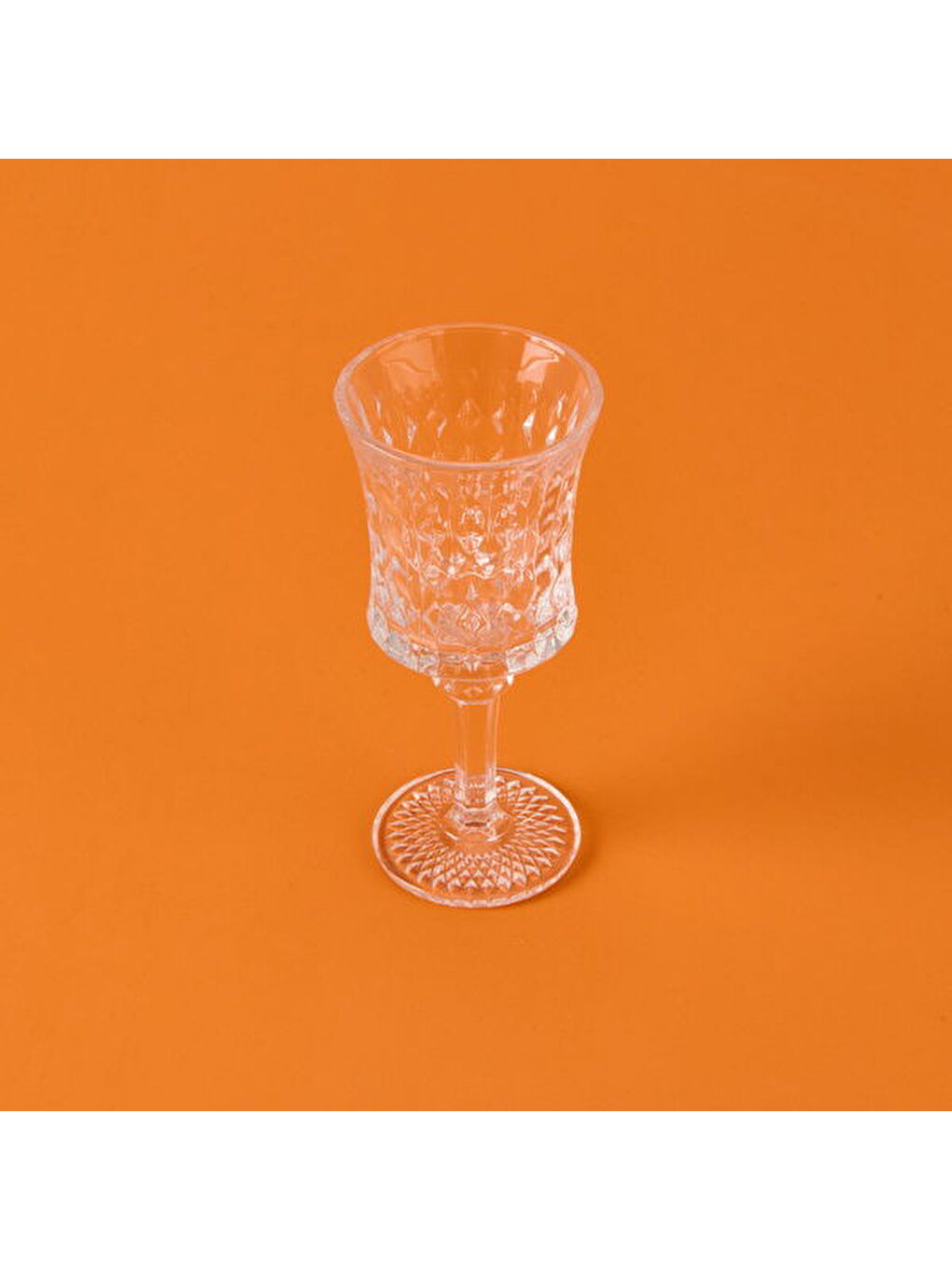 Renksiz Rosia 6'lı Ayaklı Cam Bardak - Şeffaf - 350 ml-3