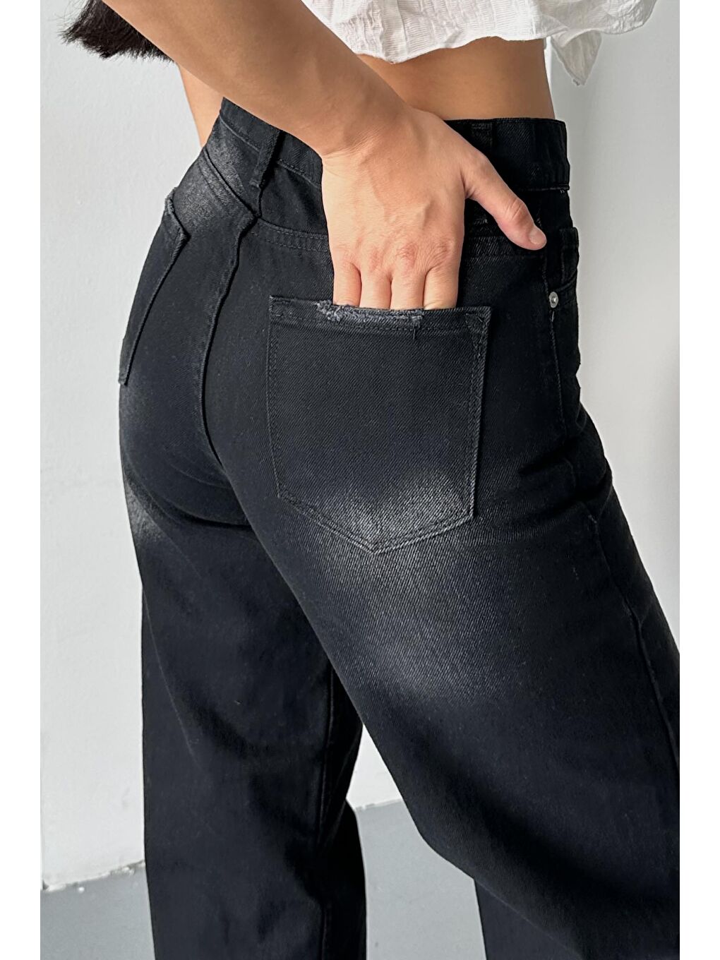 Palazzo Pantolon Siyah - 27358-3