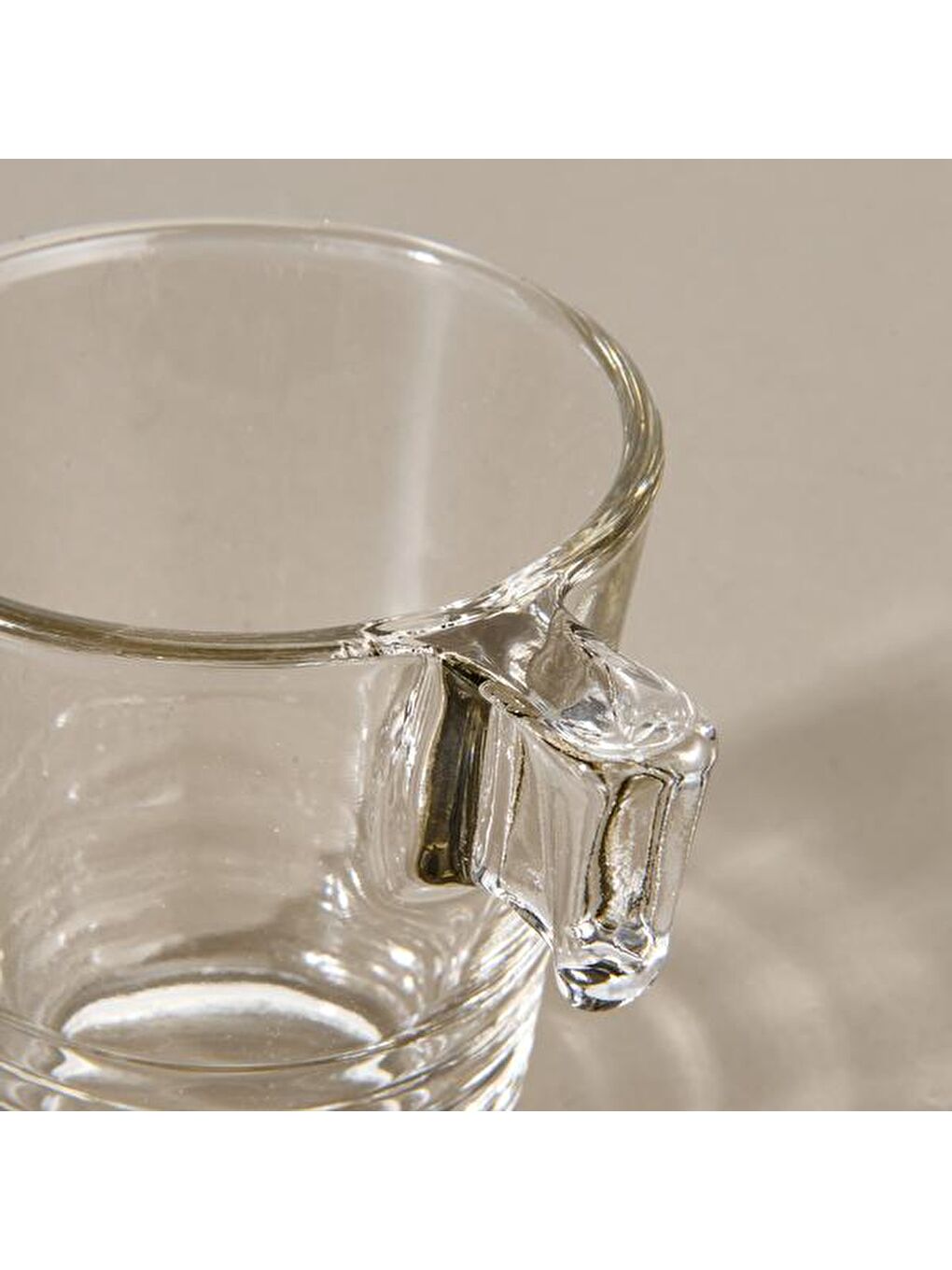 Renksiz Napoli 6'lı Espresso Fincanı - Şeffaf - 90 ml-2