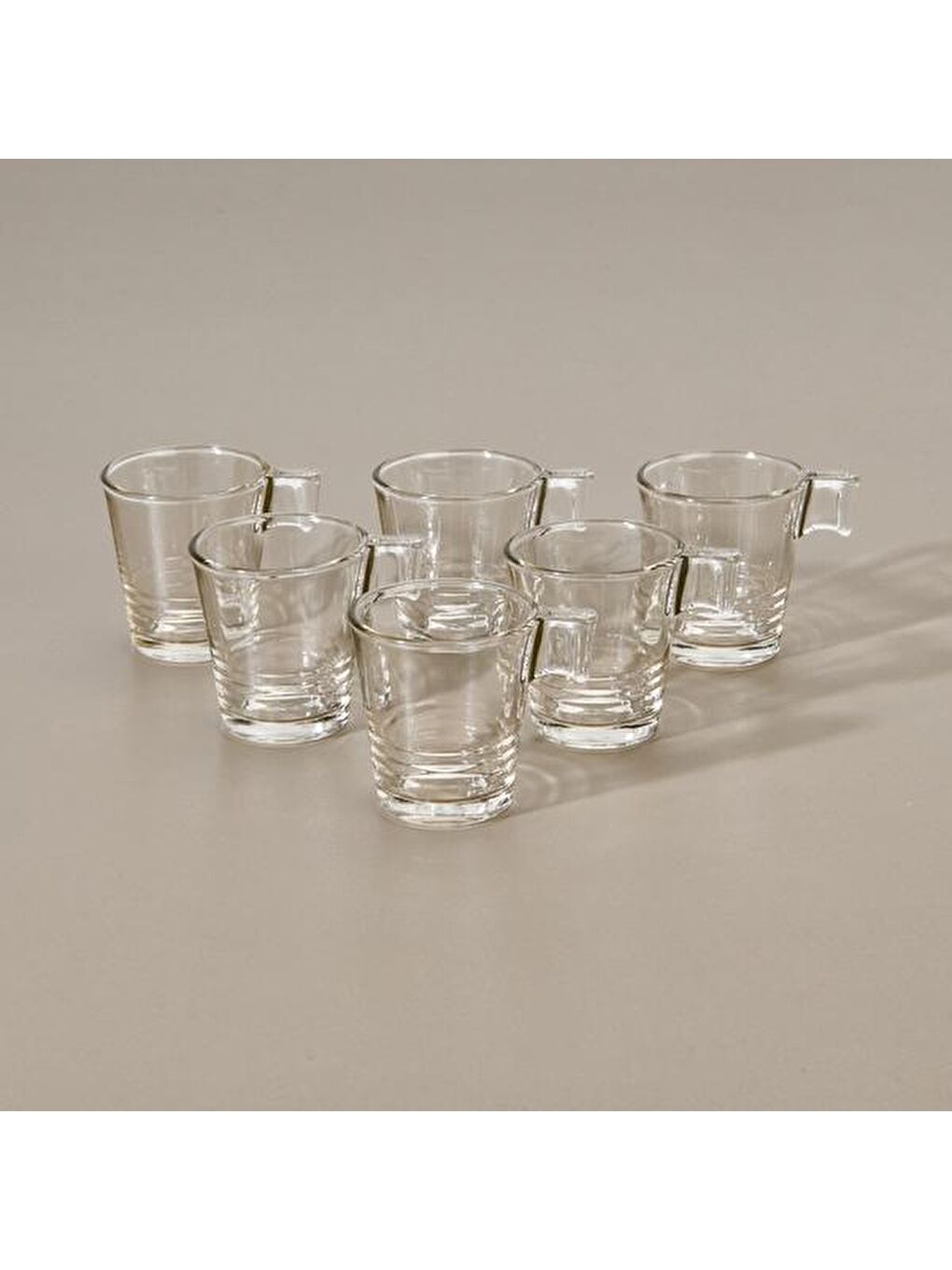 Renksiz Napoli 6'lı Espresso Fincanı - Şeffaf - 90 ml-3