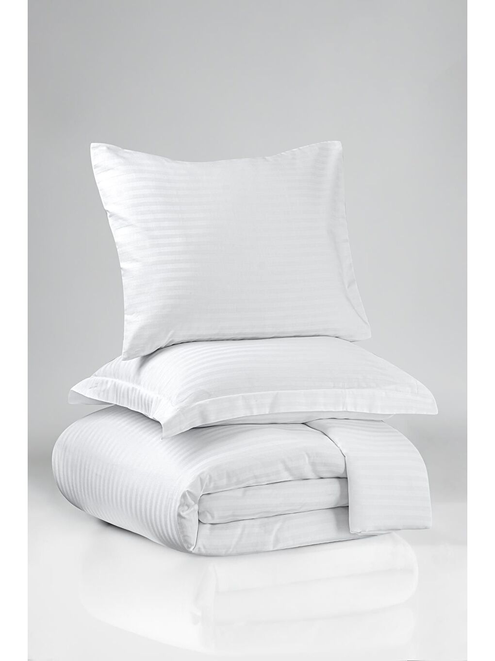 Beyaz Zeus Serisi Pamuk Saten Tek Kişilik Nevresim Takımı-1