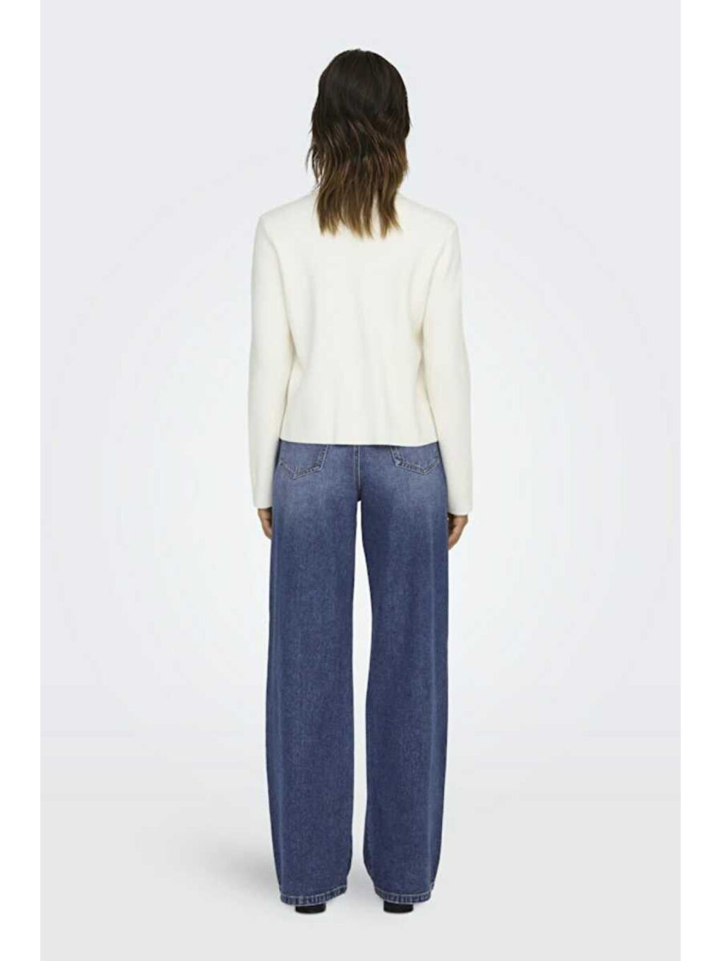 Mavi Onlhope Pamuklu Wide Leg Fit Yüksek Bel Jeans 15264080-1