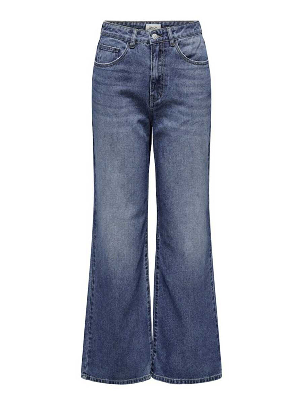 Mavi Onlhope Pamuklu Wide Leg Fit Yüksek Bel Jeans 15264080-2