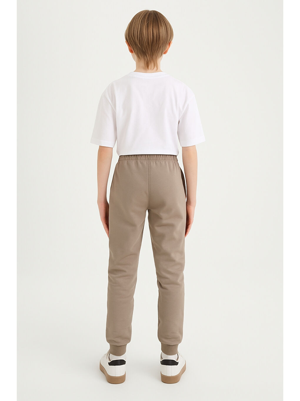 Bej Erkek Çocuk Basic Jogger Paça Okul Eşofman Altı AK-2350-3