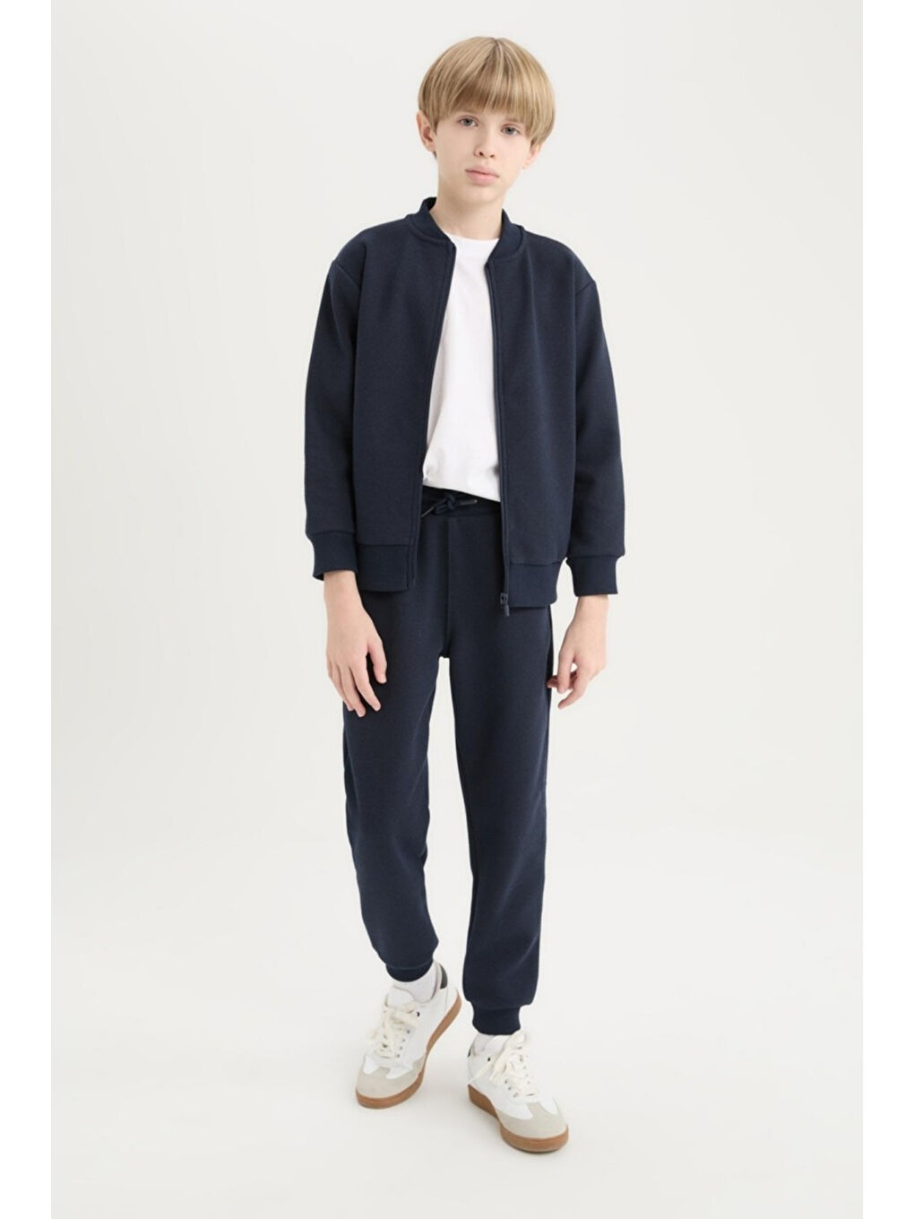 Lacivert Erkek Çocuk Basic Jogger Paça Okul Eşofman Altı AK-2350