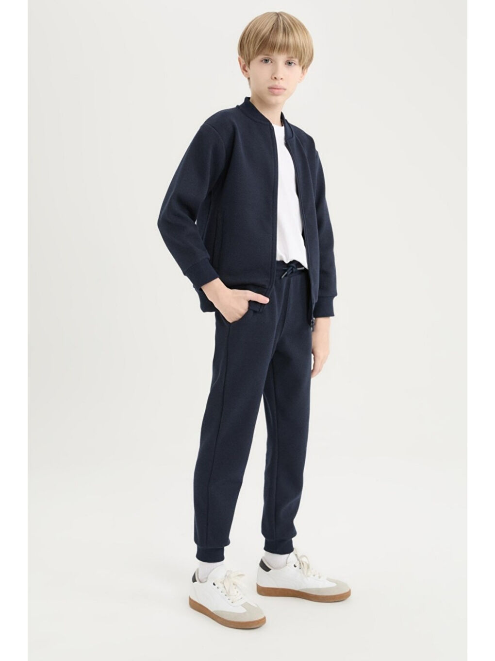 Lacivert Erkek Çocuk Basic Jogger Paça Okul Eşofman Altı AK-2350-1