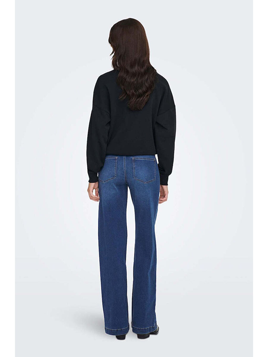 Mavi Onlmadison Pamuklu Wide Leg Yüksek Bel Geniş Paça Jeans 15358210-3