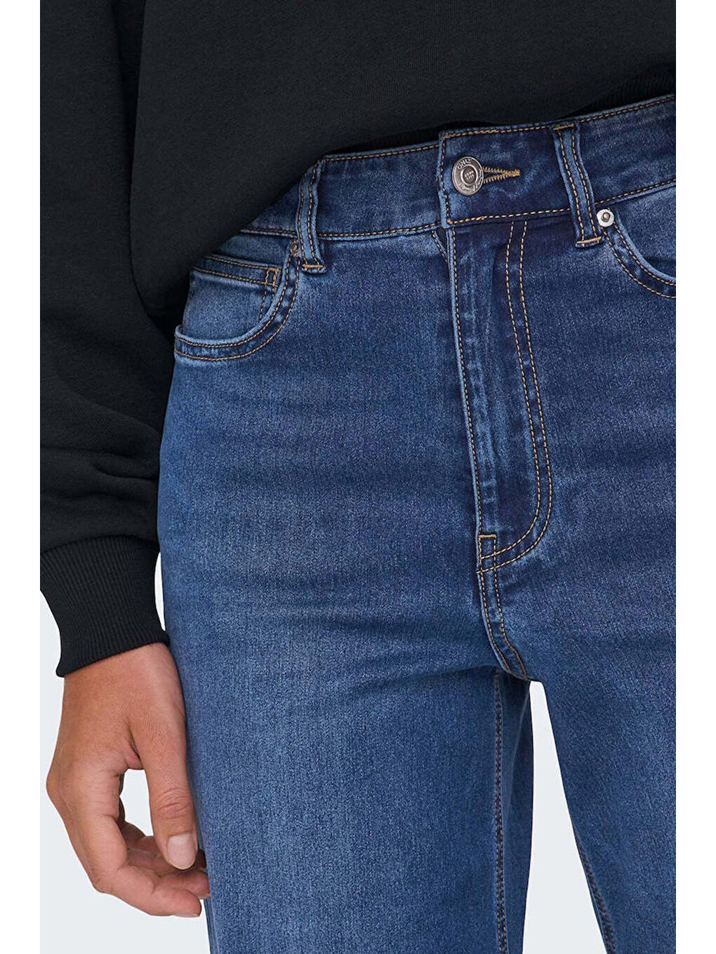 Mavi Onlmadison Pamuklu Wide Leg Yüksek Bel Geniş Paça Jeans 15358210-4