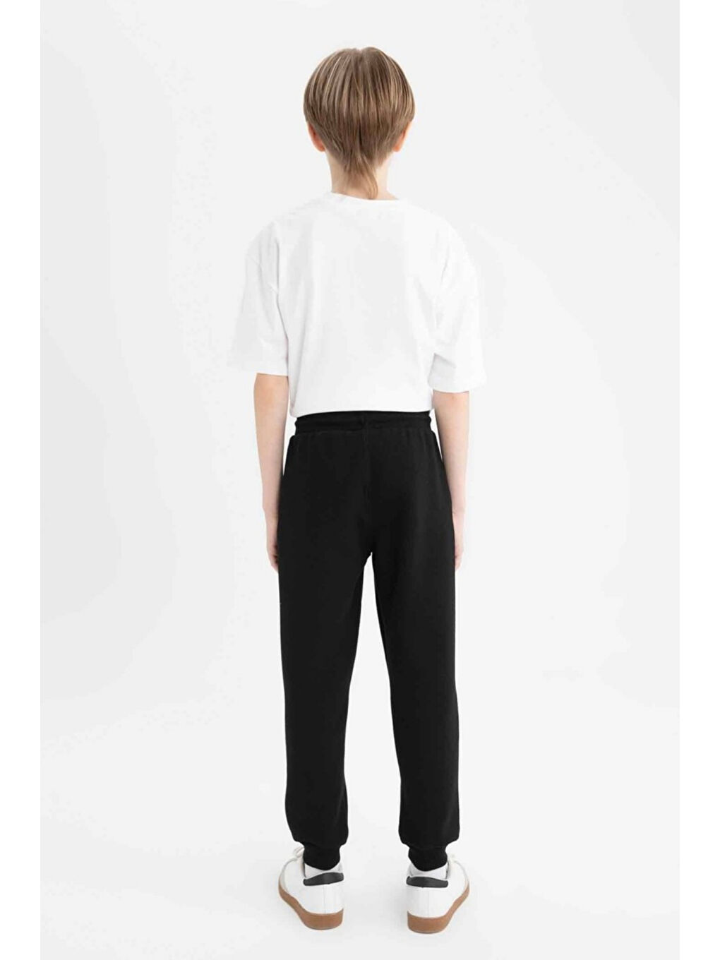 Siyah Erkek Çocuk Basic Jogger Paça Okul Eşofman Altı AK-2350-3