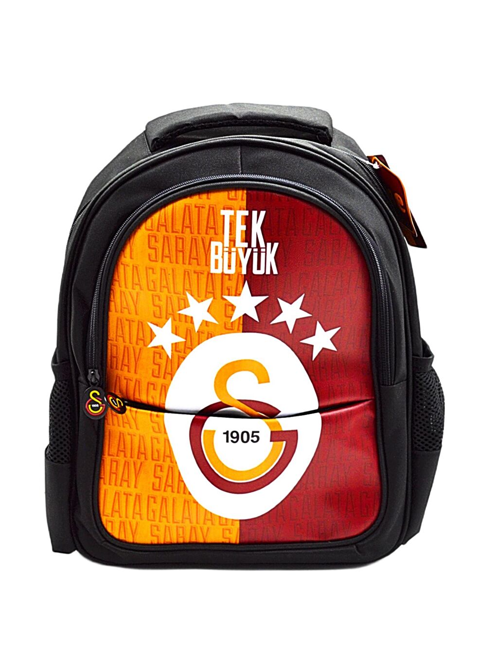 3 Bölmeli 5 Yıldızlı Tek Büyük Suni Deri Okul Sırt Çantası (25683)