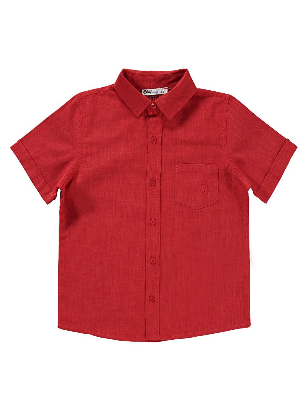 Boys Erkek Çocuk Gömlek 6-9 Yaş Kırmızı