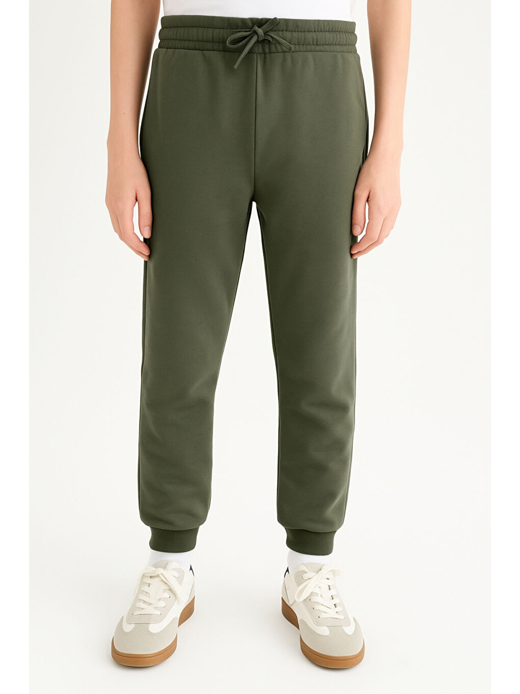 Haki Erkek Çocuk Basic Jogger Paça Okul Eşofman Altı AK-2350-3