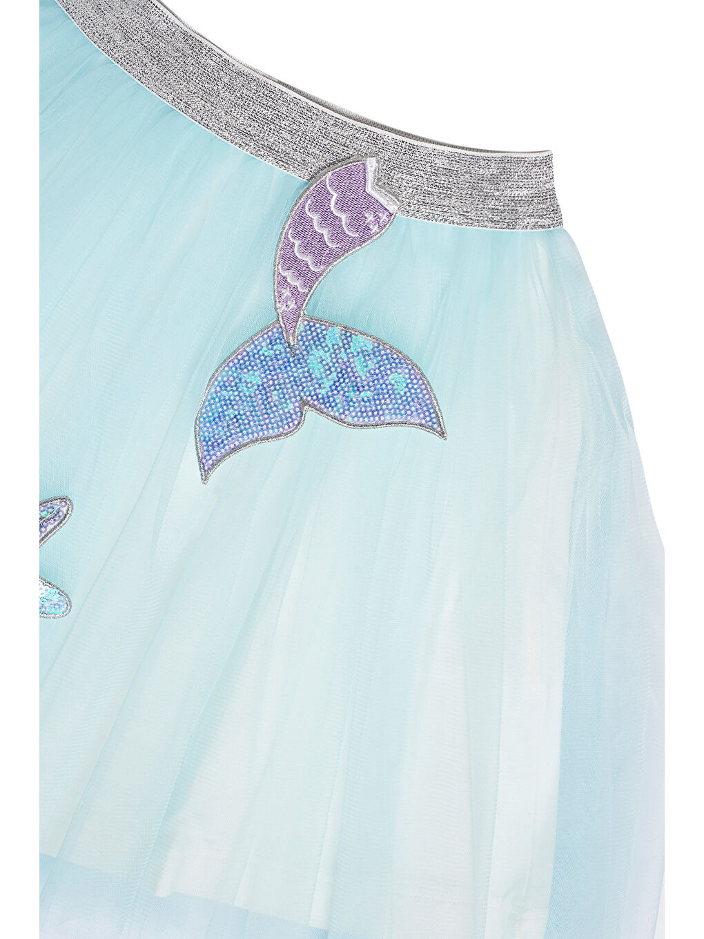 Mavi Kız Çocuk Tütülü Etek-2