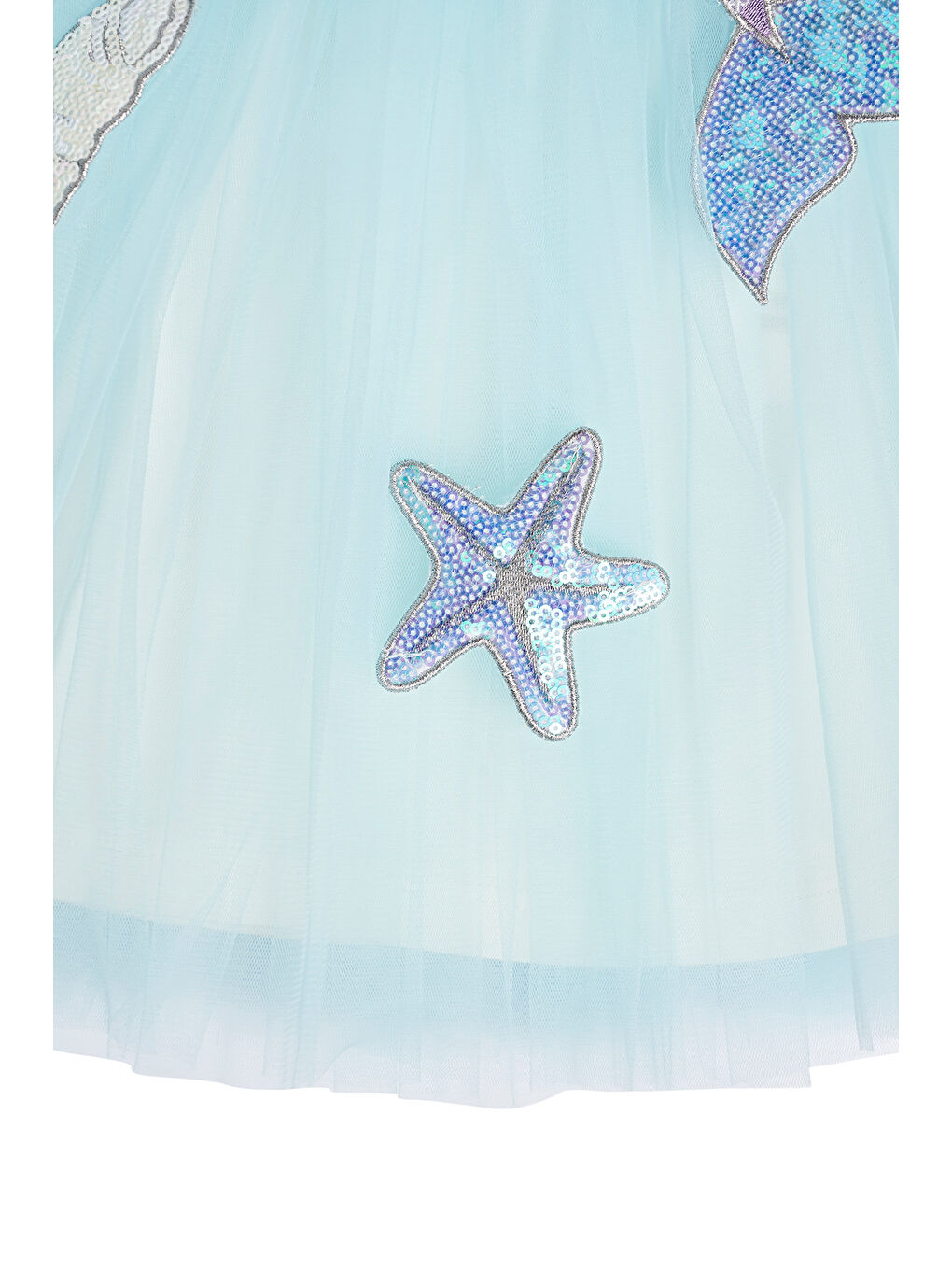 Mavi Kız Çocuk Tütülü Etek-3