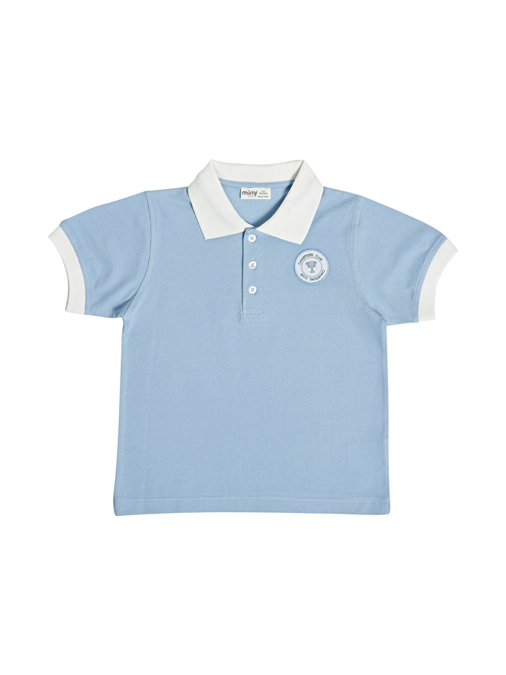 Mavi Erkek Çocuk Polo Yaka Tshırt-1