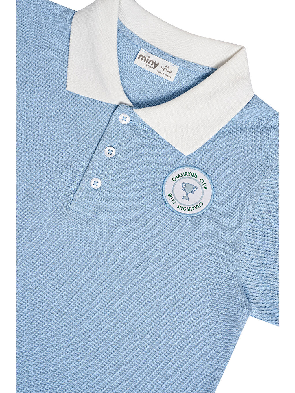 Mavi Erkek Çocuk Polo Yaka Tshırt-2