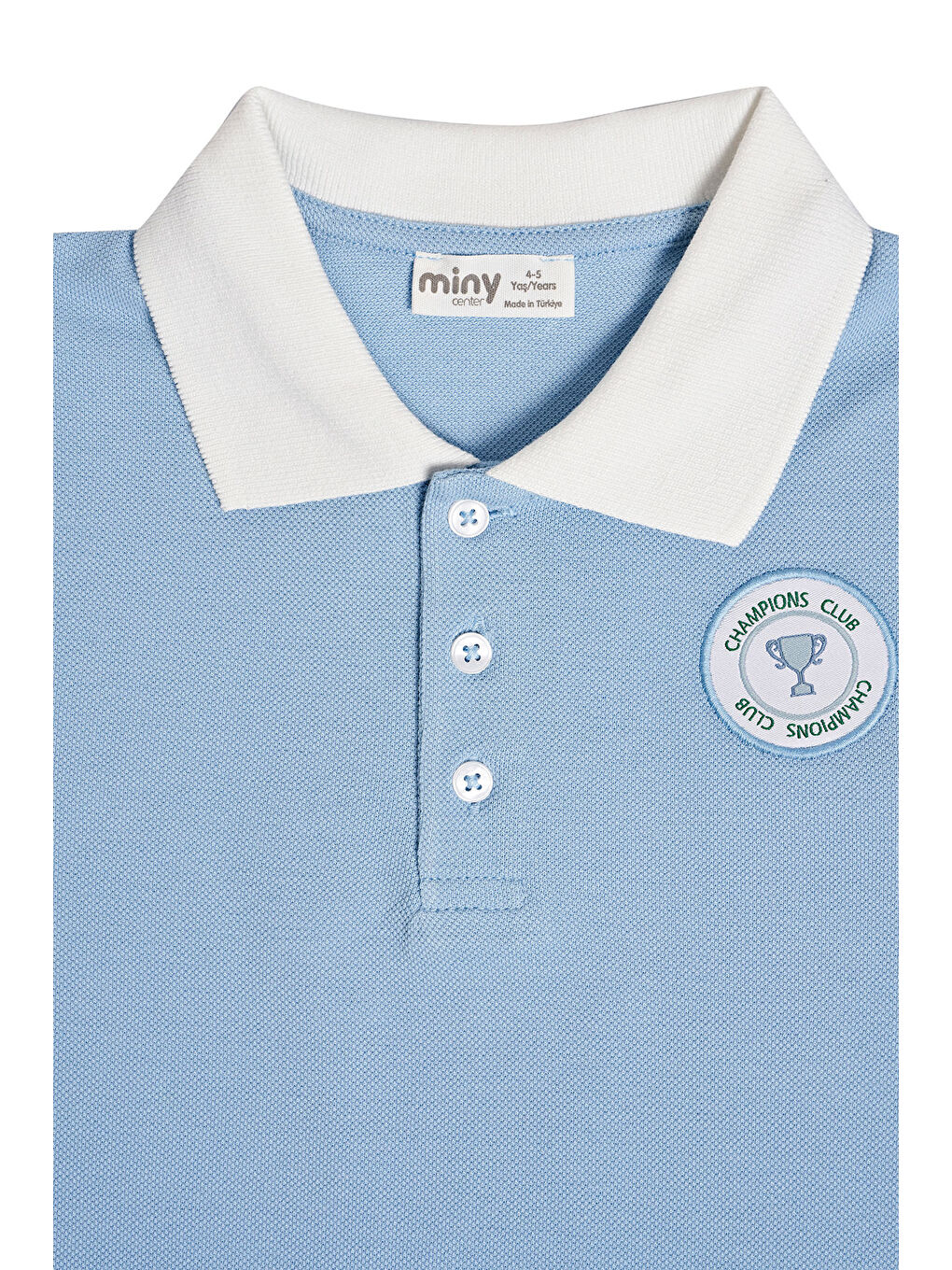 Mavi Erkek Çocuk Polo Yaka Tshırt-3
