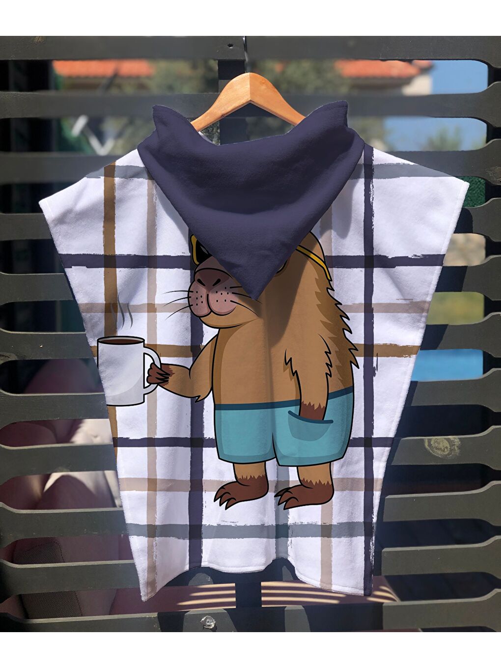 Karışık Özel Tasarım Desenli Hızlı Kuruyan 60x60 cm Plaj Havlusu