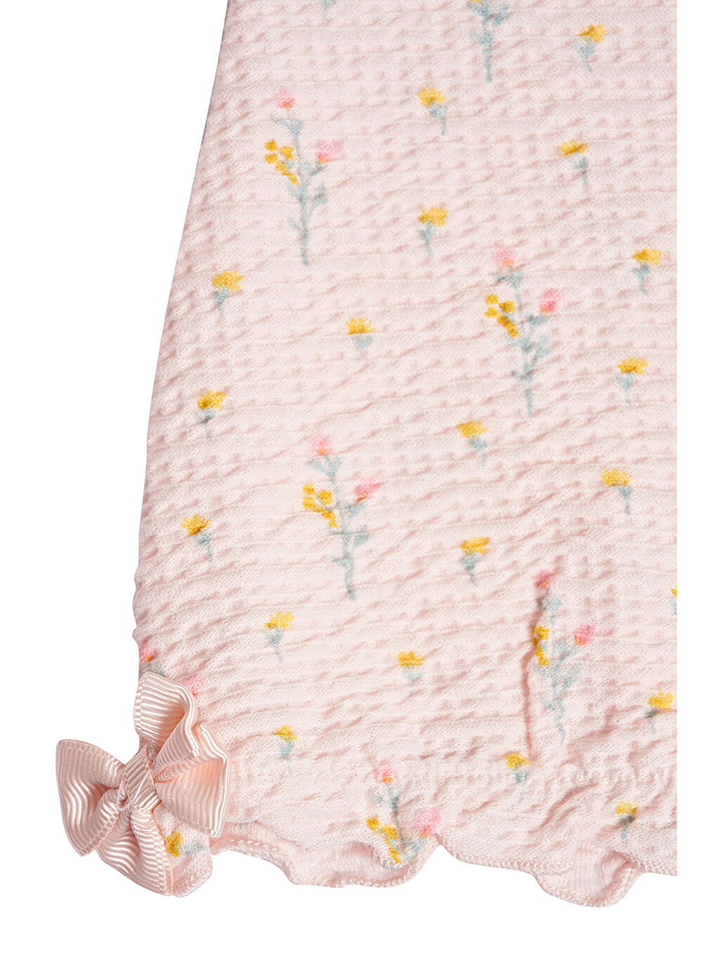 Pembe Çiçek Desenli Kız Bebek Tulum-4