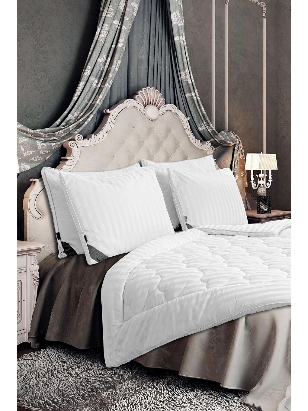 Majesti Yorgan King Size Beyaz-1