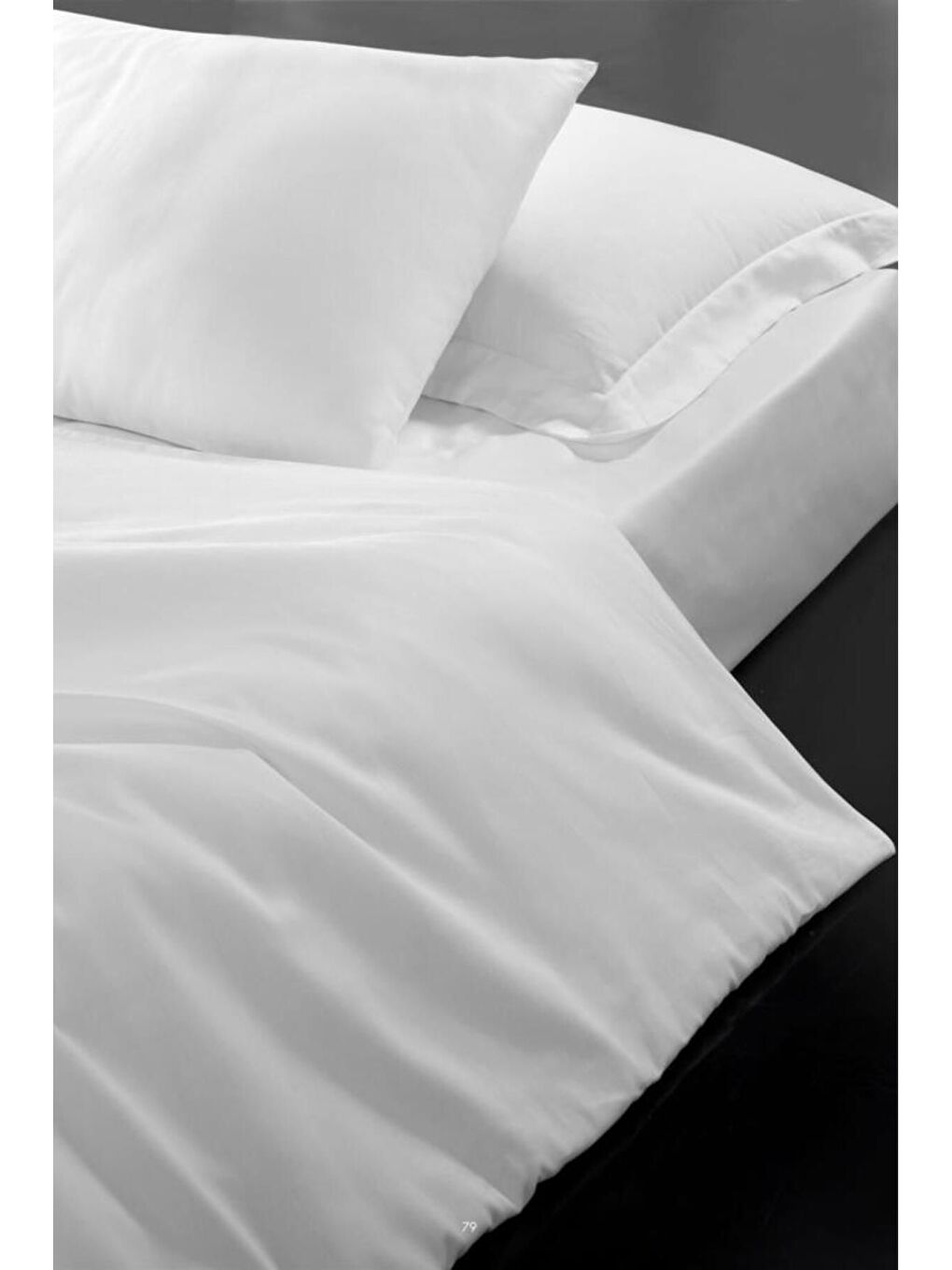 Beyaz Fors Serisi Otel Yastık Kılıfı 50x70 120 Tel 2 Adet