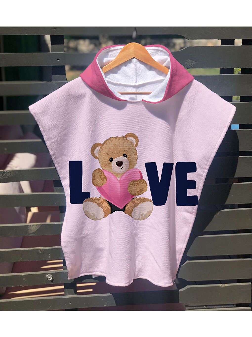 Karışık Özel Tasarım teddy bear desenli Hızlı Kuruyan 60x60 cm Plaj Havlusu – Baskılı-1