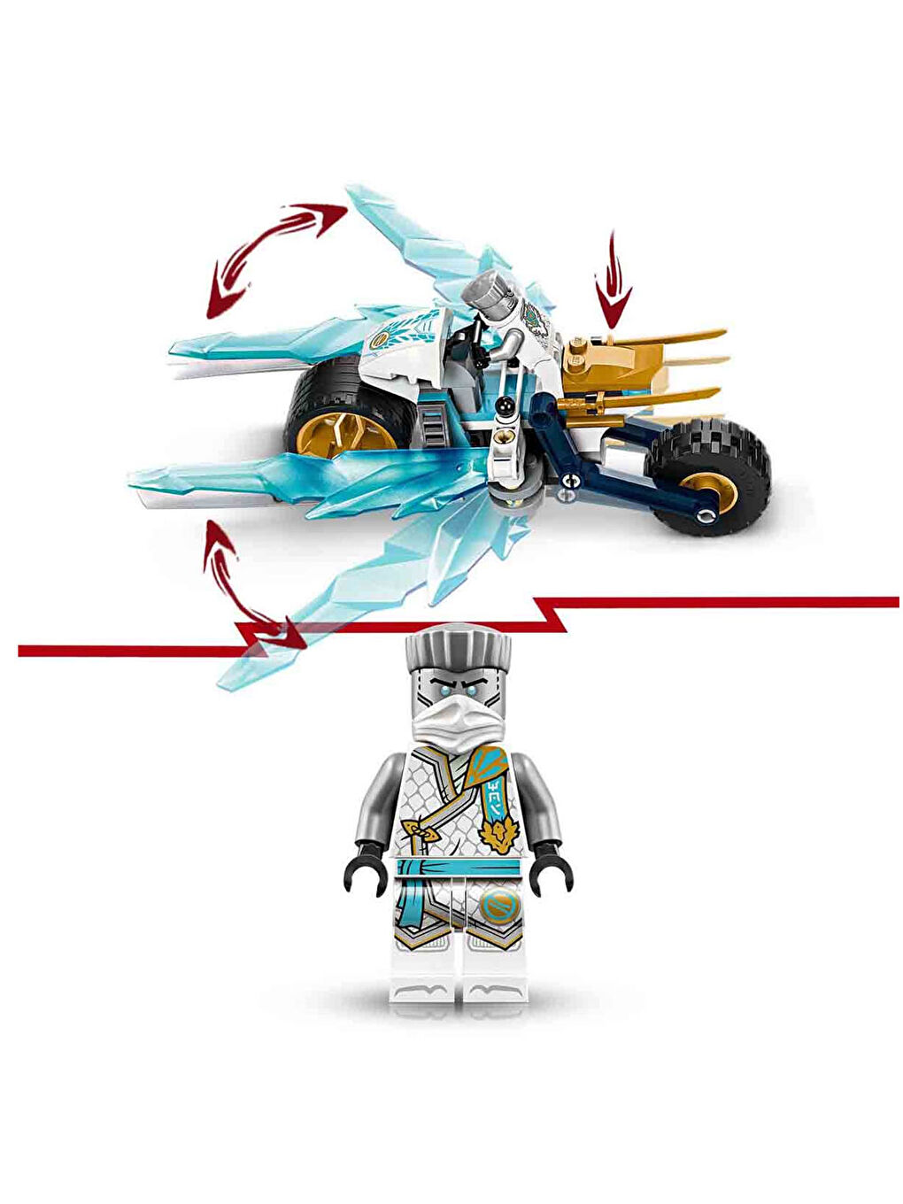 Lego NINJAGO Zane in Buz Motosikleti - 3