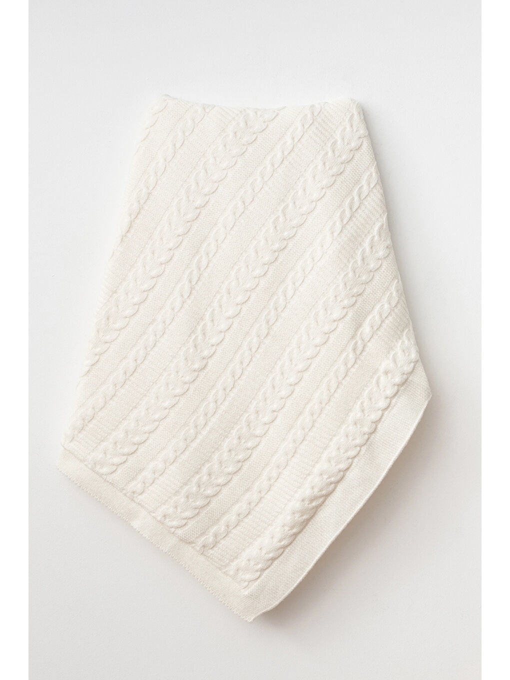 Ekru Welsoft Hattuş Triko Battaniye 5011