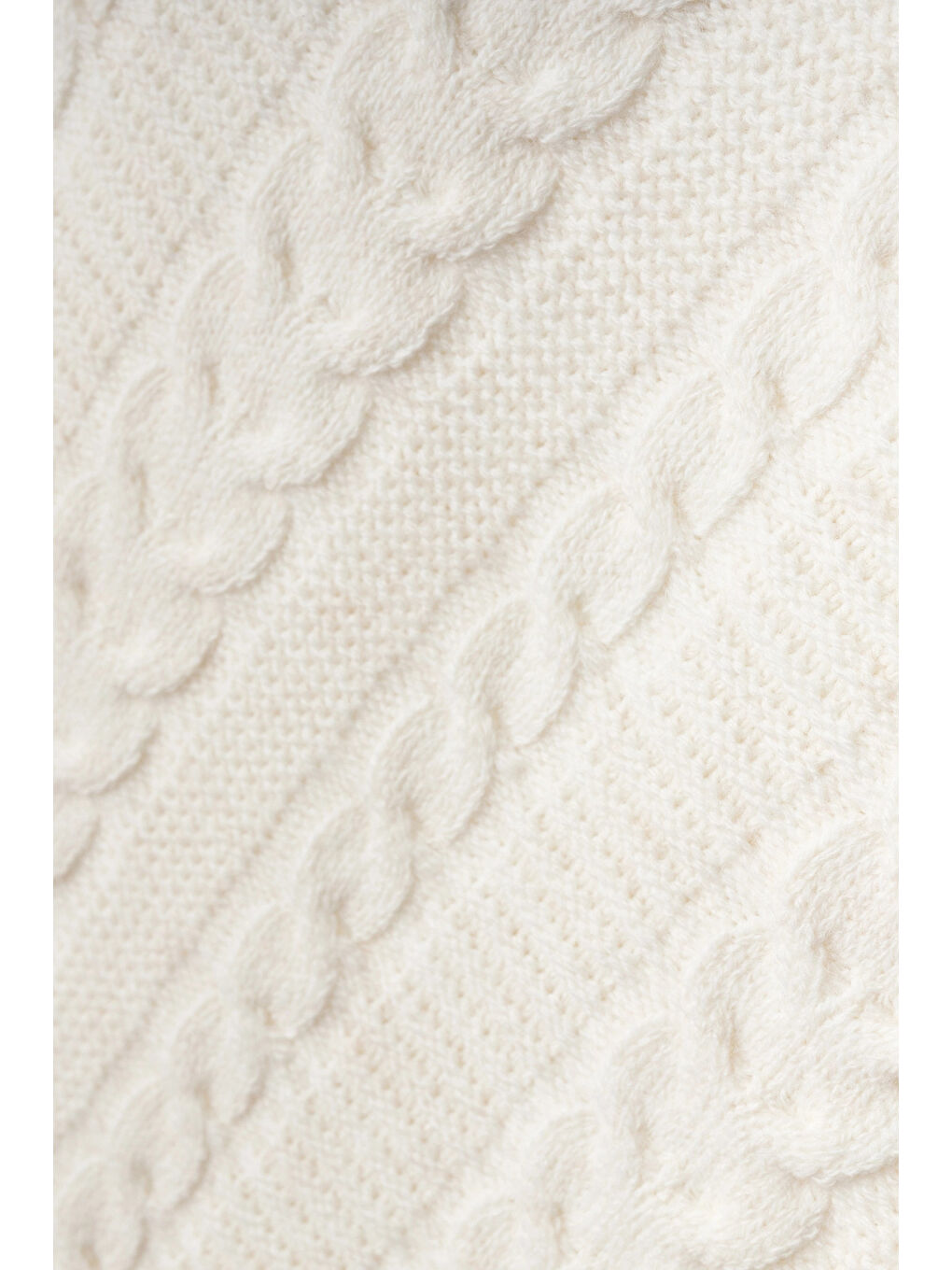 Ekru Welsoft Hattuş Triko Battaniye 5011-1