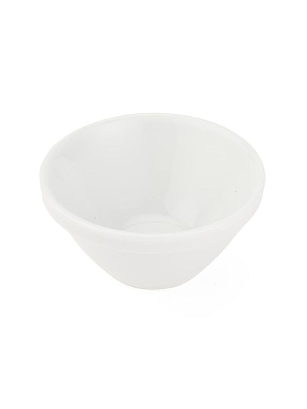 Yuvarlak Porselen 6'lı Sosluk - Beyaz - 3 cm-1