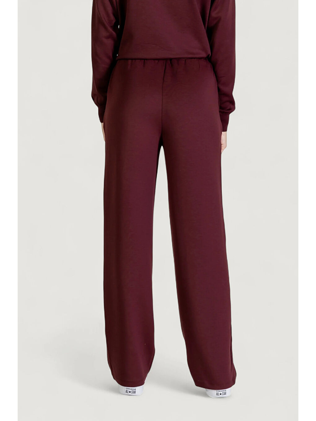 Bordo Onlalina Regular Fit  Normal Bel Düz Paça Pantolon 15364554-3