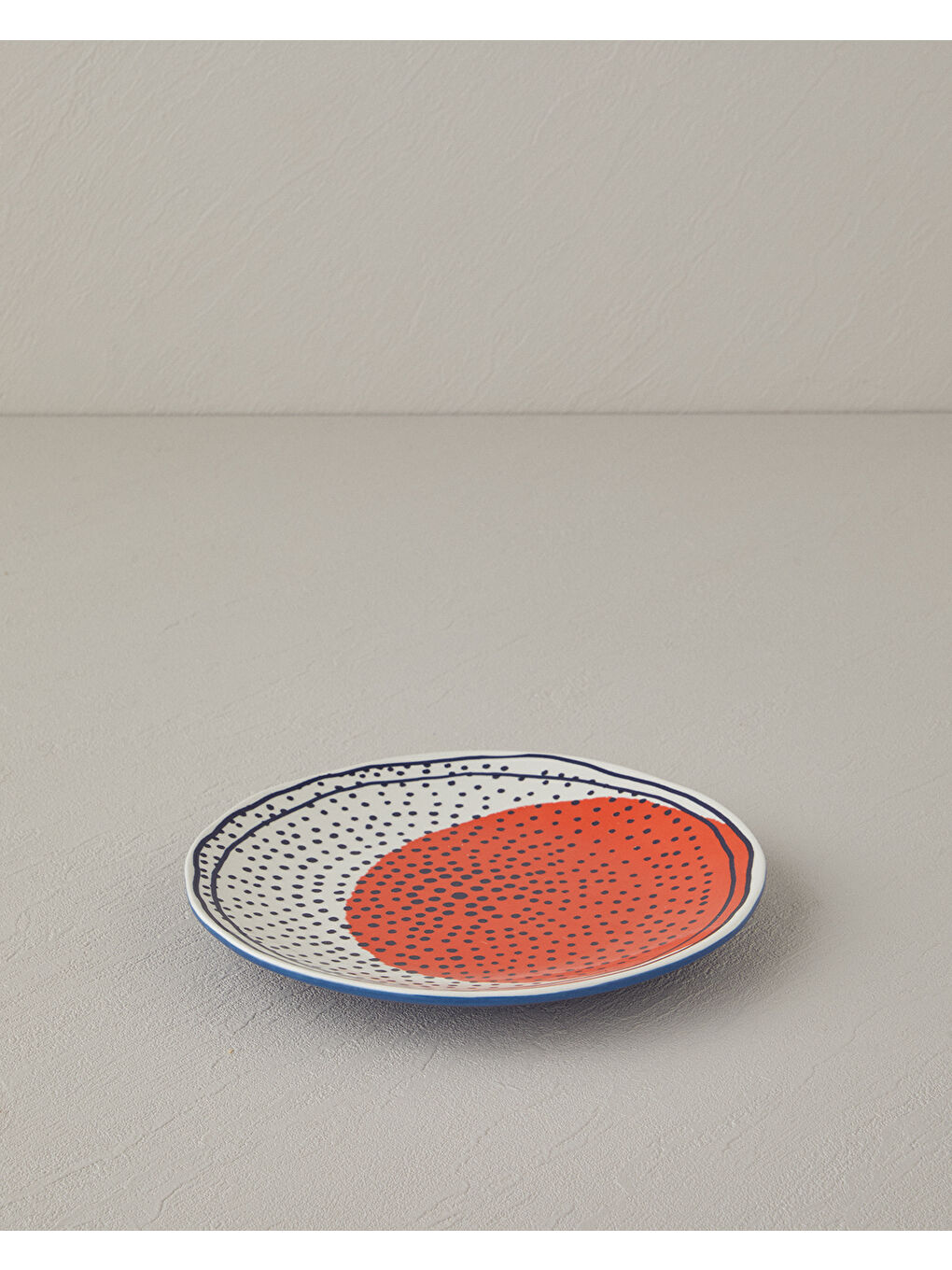 Kahverengi Arzu Sabancı Patch Stoneware Pasta Tabağı 20 cm Terracotta-1