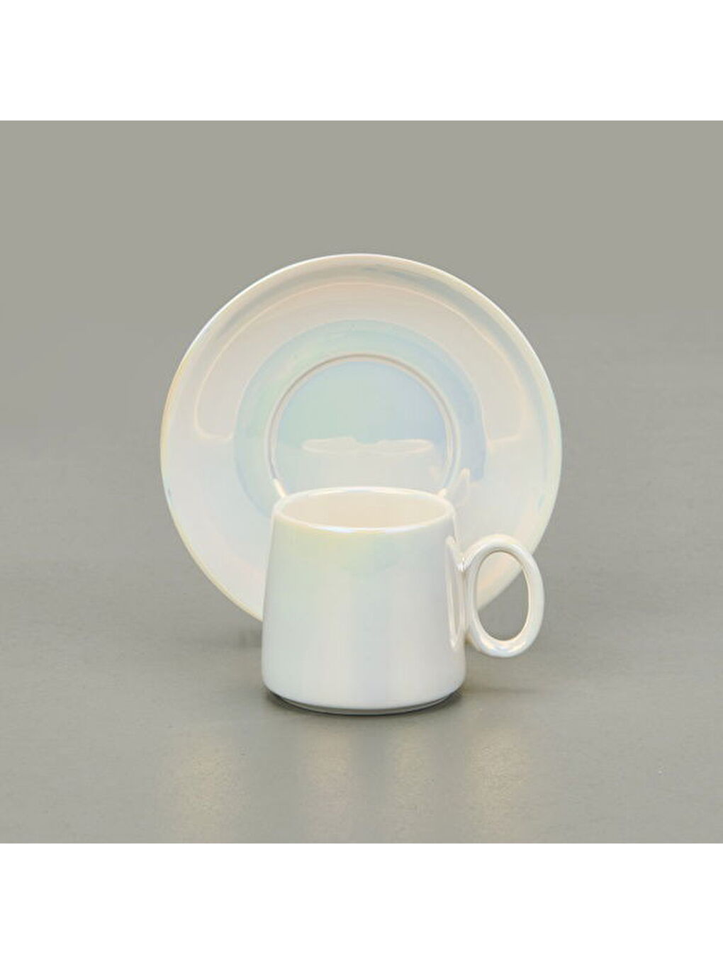 Pearl Porselen 6'lı Kahve Fincanı Seti - Beyaz-3