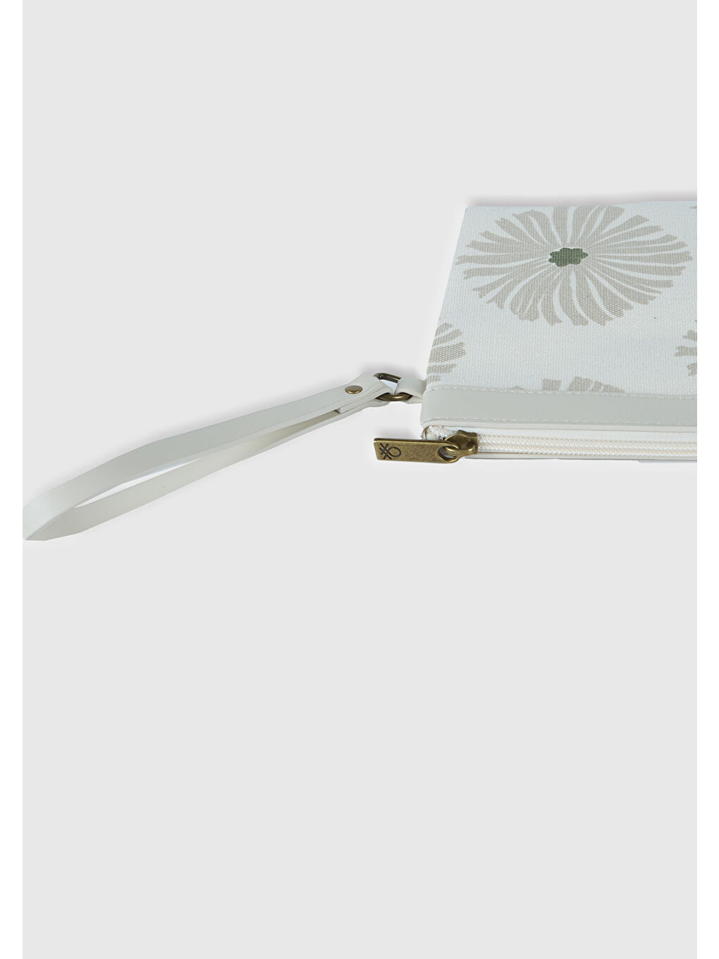 Ekru Kadın Krem Desenli Cüzdan-2