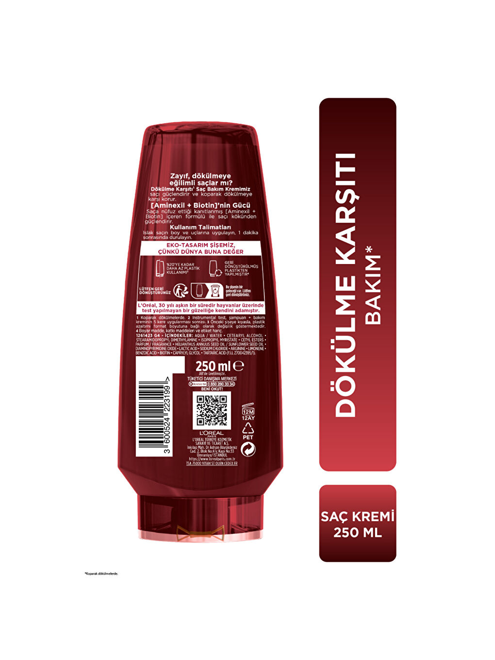 L'Oréal Paris Elseve Komple Direnç Dökülme Karşıtı Bakım Kremi 250ml-7