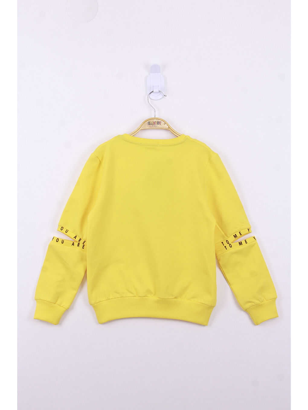 Toontoykids Sarı Kız Çocuk Perfect Taş İşlemeli Sweatshirt - 1