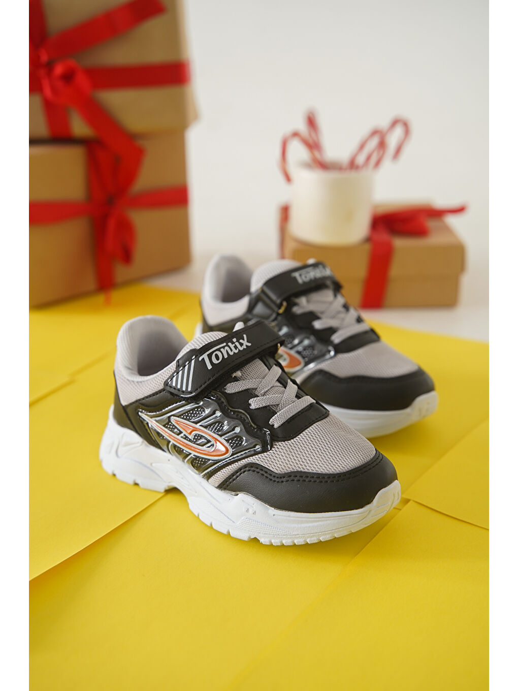 Mavi Tontik Cırtlı Çocuk Unisex Spor Ayakkabı