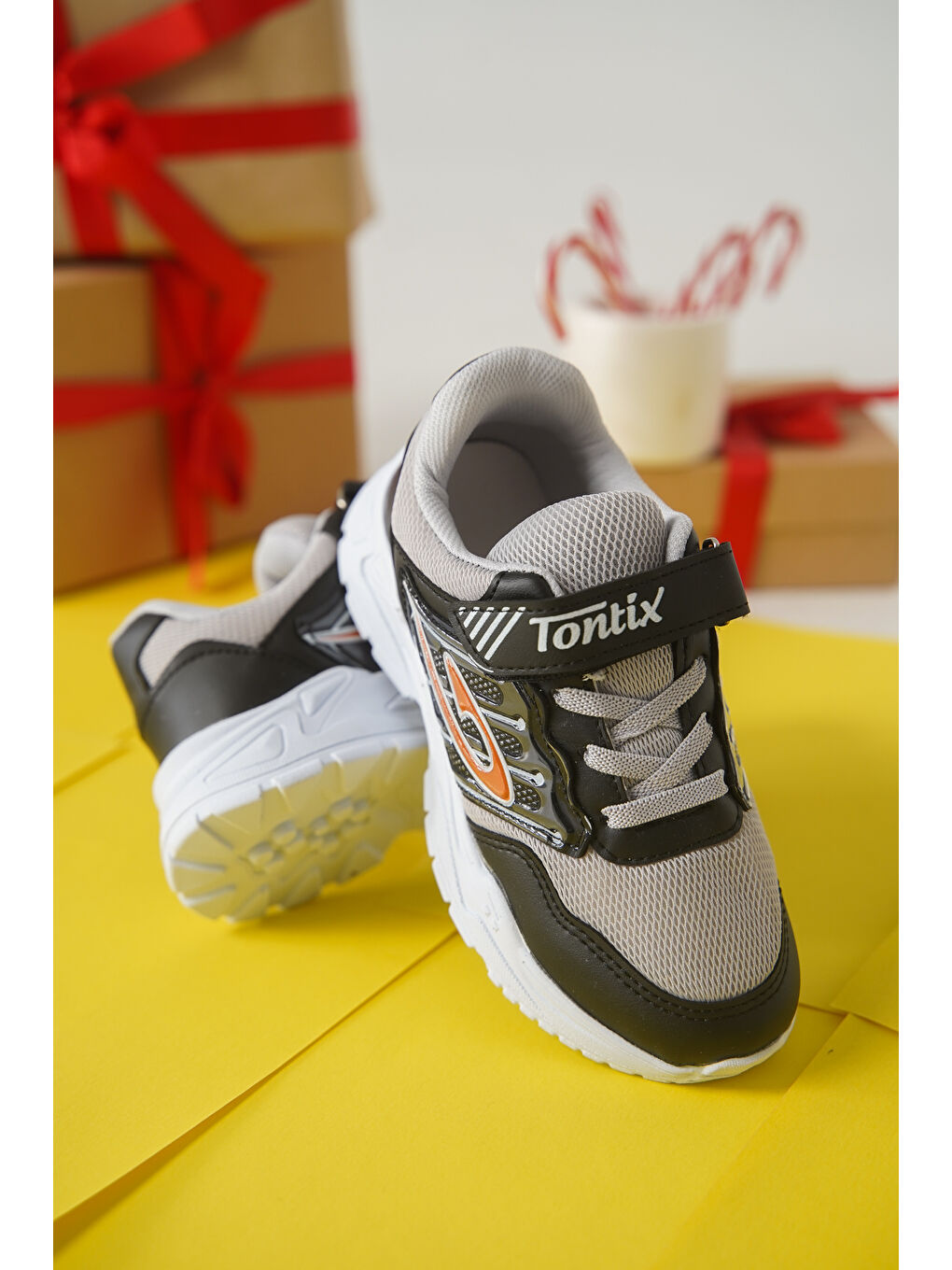 Mavi Tontik Cırtlı Çocuk Unisex Spor Ayakkabı-1