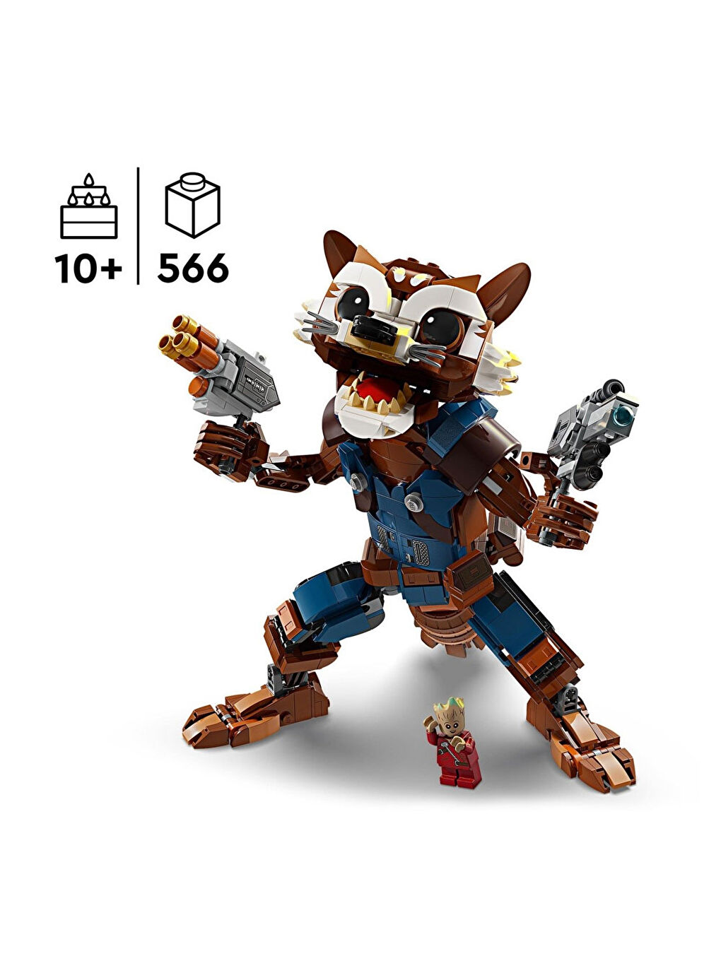 Lego Renksiz Super Heroes Marvel Rocket Ve Bebek Groot 76282 - 2