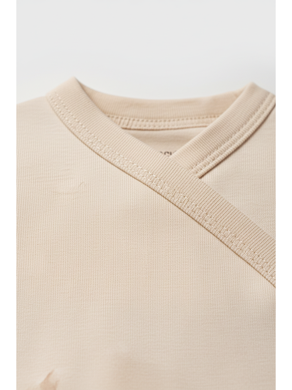 Unisex Bebek Pamuklu Bej Koyun Desenli 5'Li Yenidoğan Hastane Çıkış Seti-1