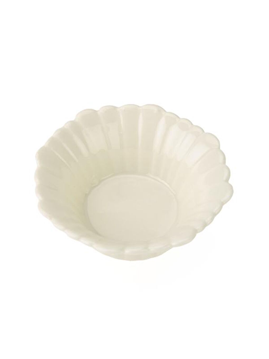 4'lü Porselen Yuvarlak Çerezlik - Beyaz - 7 cm-3