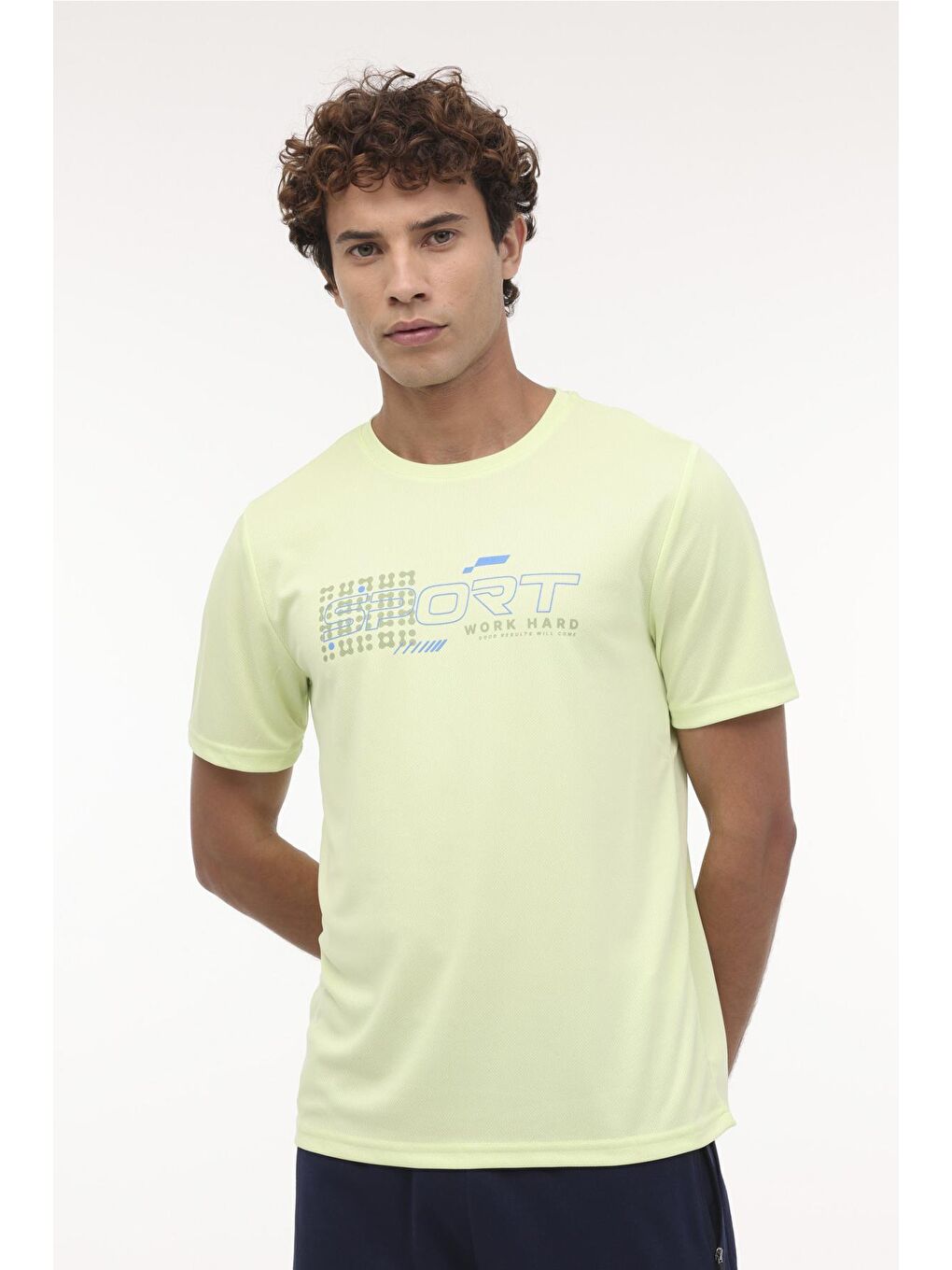 Kinetix ML LIME 11PRF403 4PR Sarı Erkek Kısa Kol T-Shirt