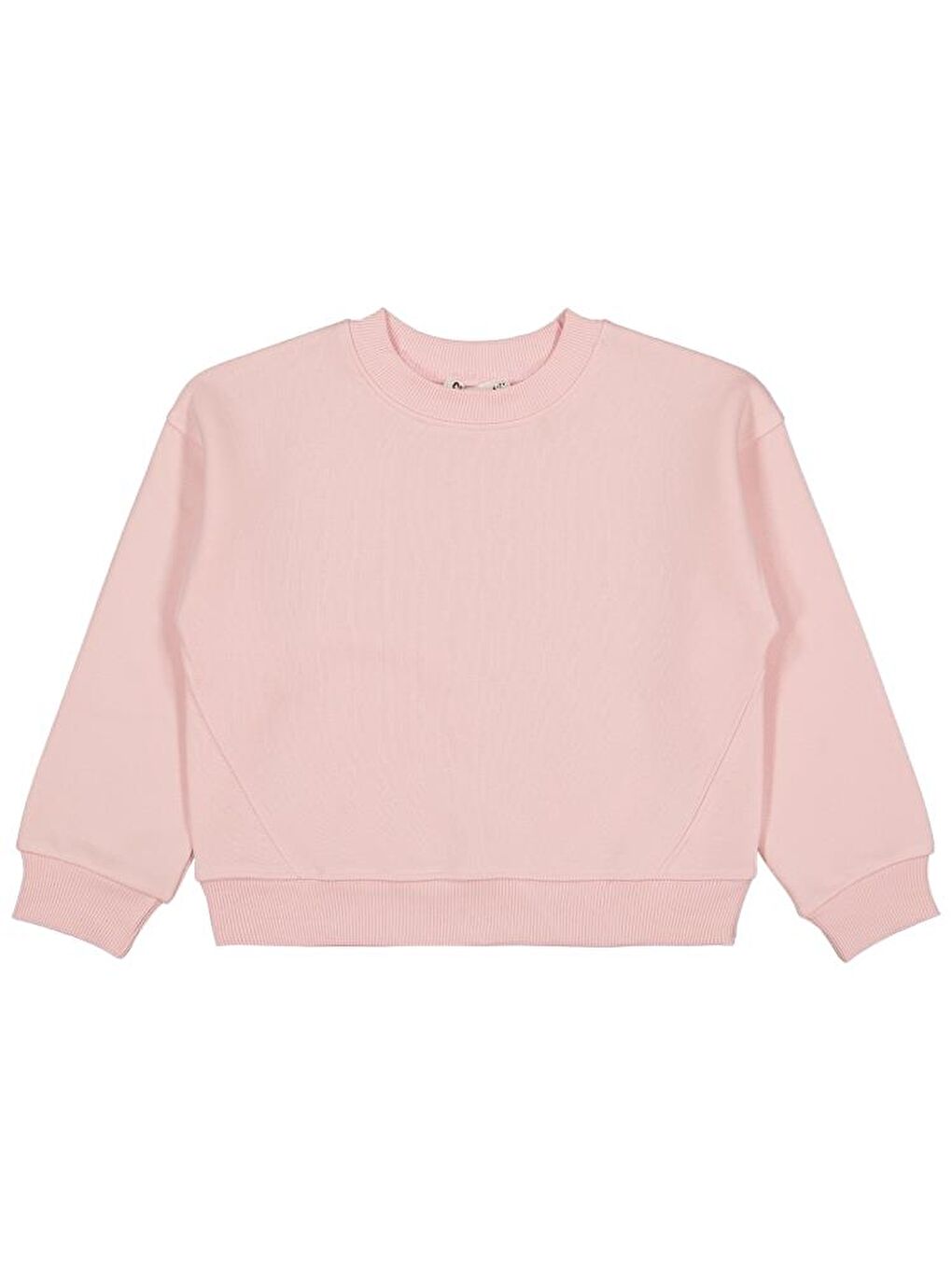 Girls Düz 6-9 Yaş Sweatshirt - Pembe9-10 Yaş