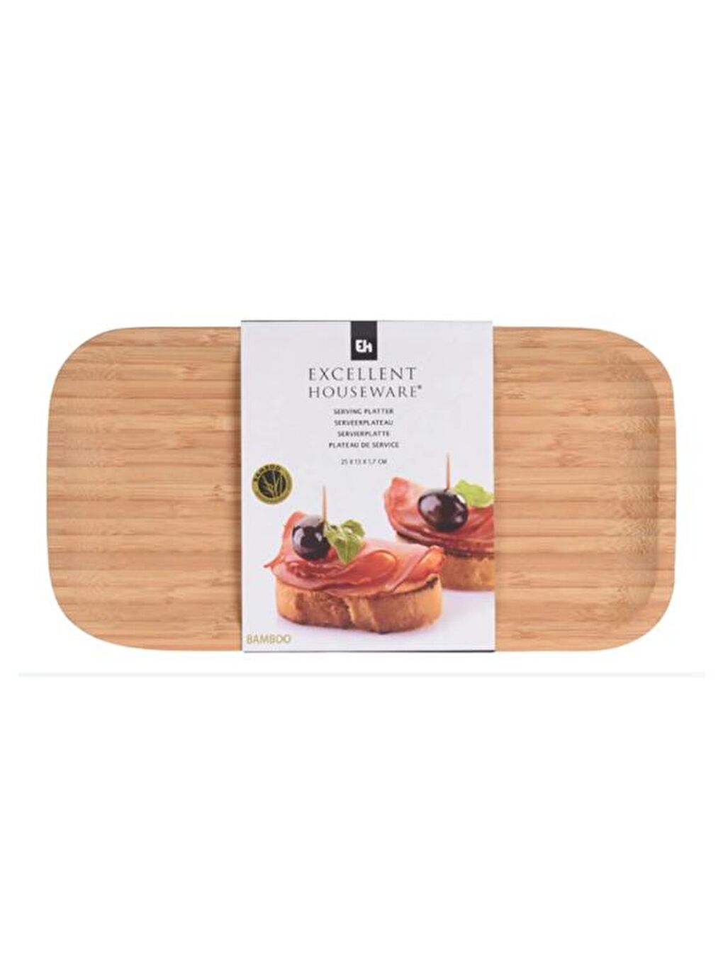 Bej Dikdörtgen Sunum Tahtası - 25x13 cm-2