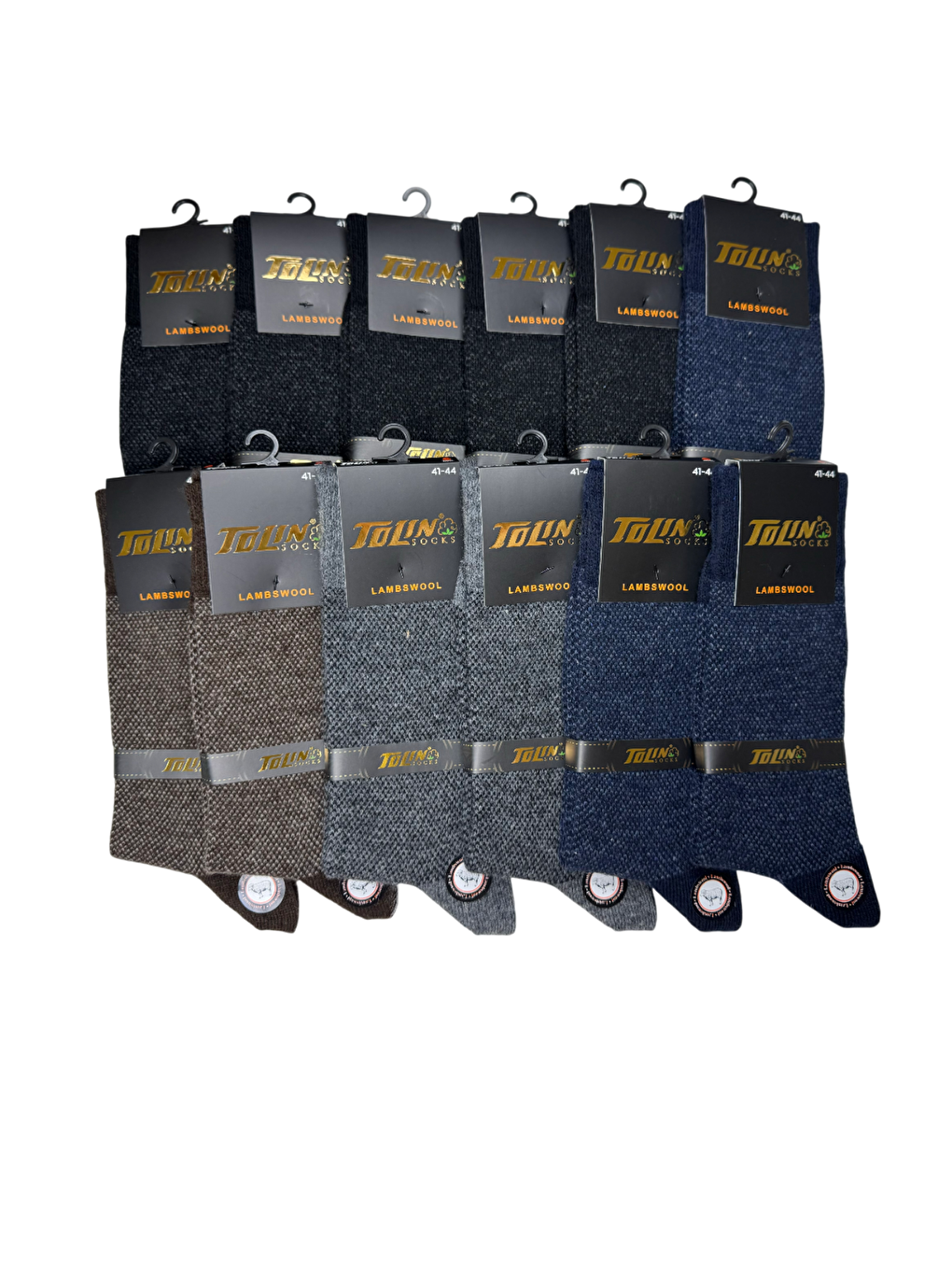 Karışık Erkek 12 li Çorap Yün Lambswool 19602