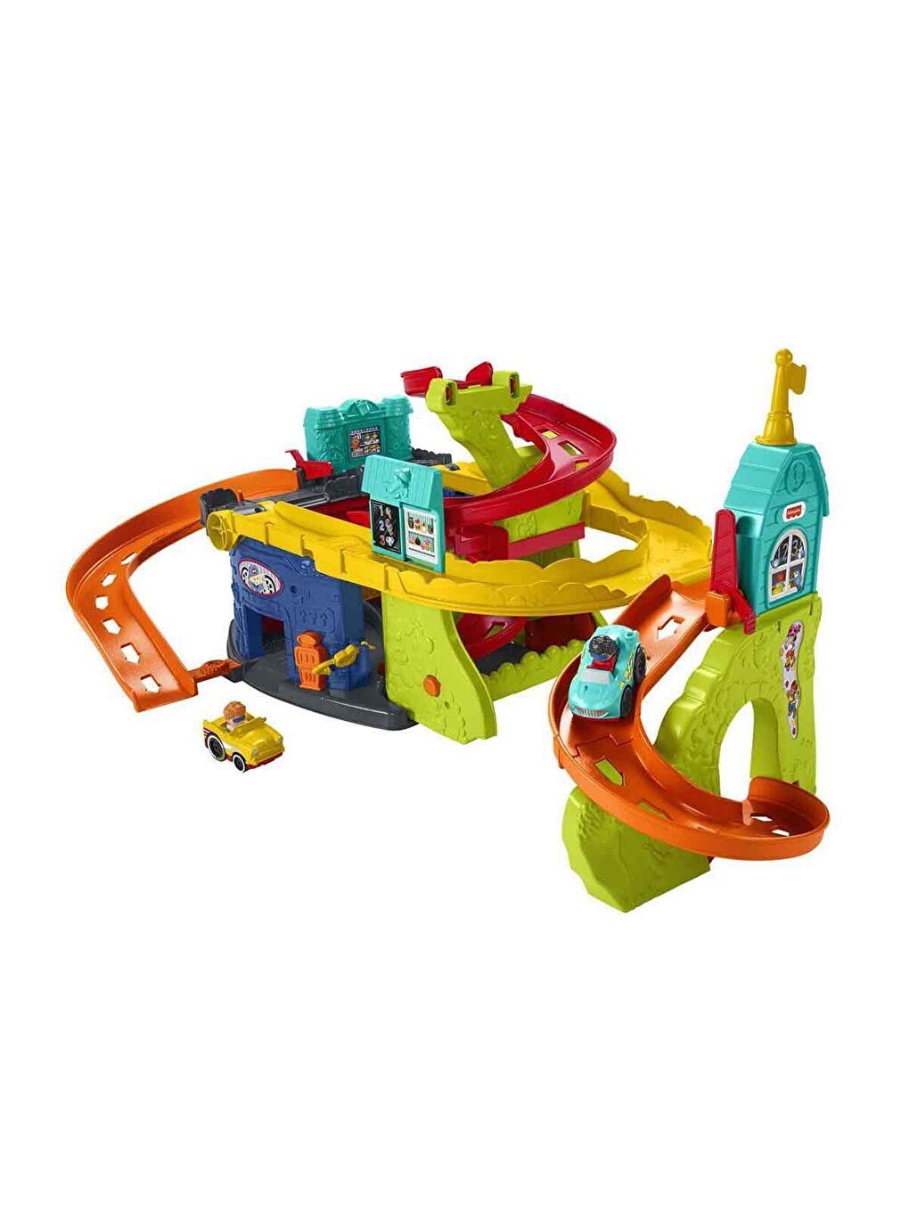 FISHER PRICE Renksiz Little People Wheelies Şehri Oyun Seti HBD77