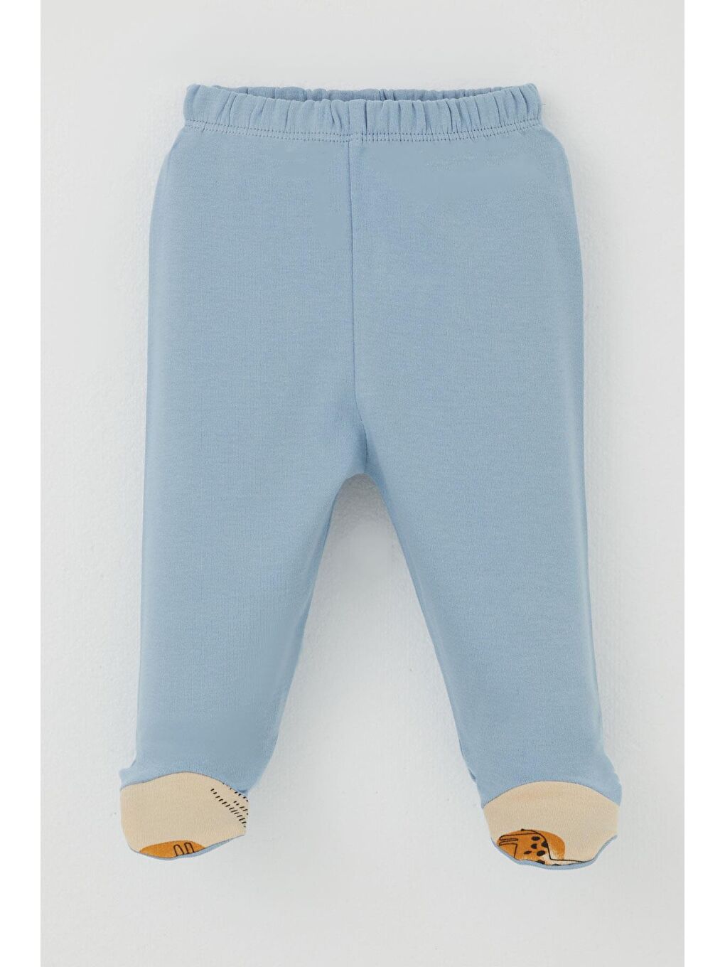 Erkek Bebek Patikli Alt Basic Mavi (0-3 Ay)