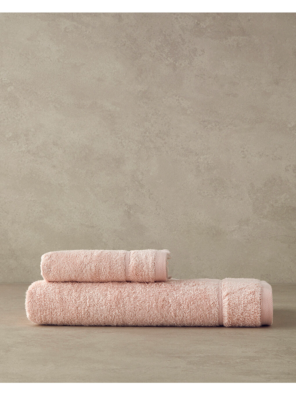 Leafy Bambu Yüz Havlusu 50x90 cm Pembe-2